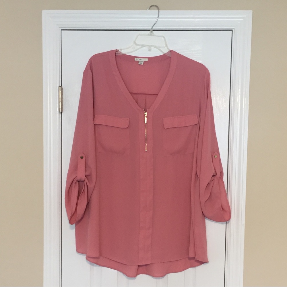 Blush 3/4 Length Blouse/Tunic
